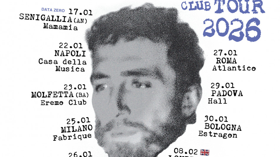 Mecna torna live con Terapia club tour 2026