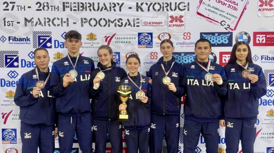 Taekwondo:Bulgarian Open, Italia Junior chiude in testa con 3 ori,2 argenti e 2 bronzi