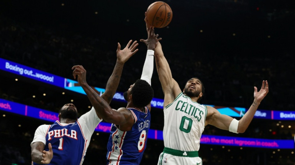 Celtics crush Sixers as Tatum and Brown shine in playoff opener