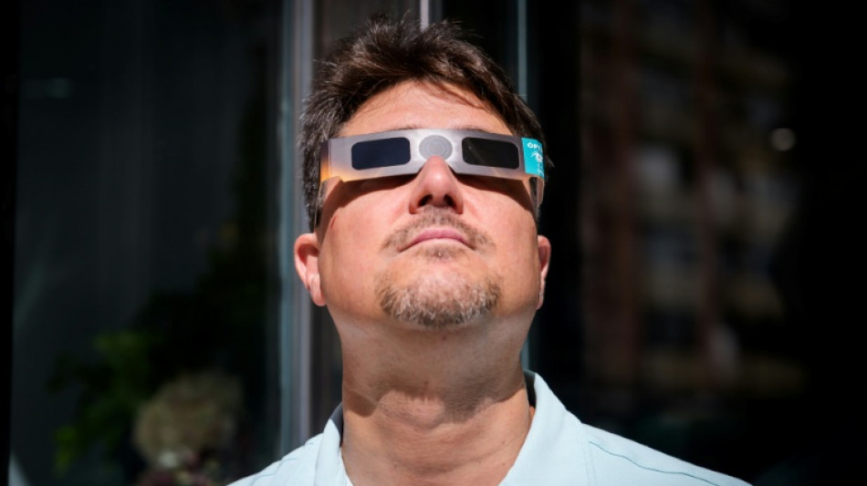 'Unique event': Solar eclipse fever fills empty Spain