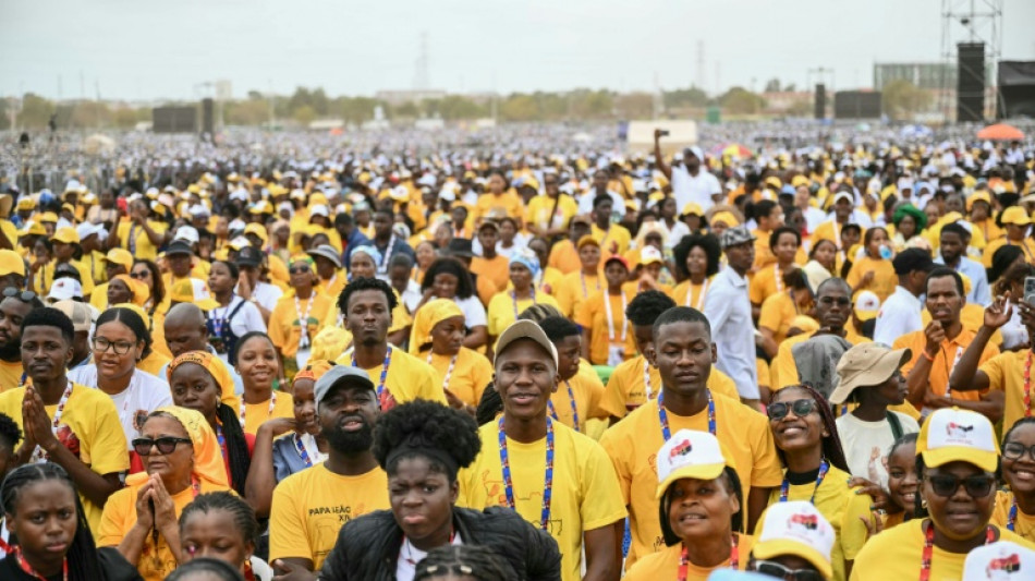 Thousands gather for Pope Leo's first mass in Angola