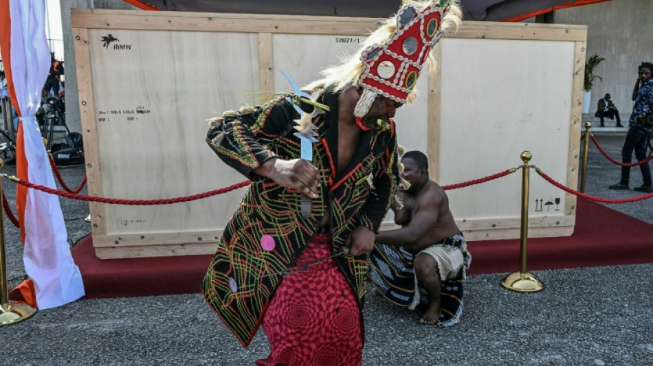 'Talking drum' looted by France in 1916 back in Ivory Coast